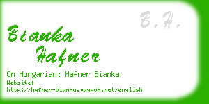 bianka hafner business card